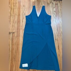 NWT Abercrombie & Fitch Teal Sleeveless Sheath Dress